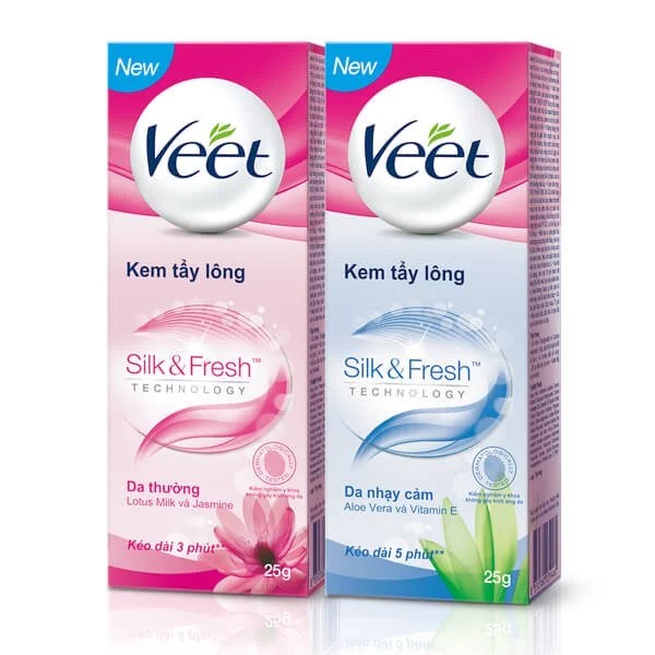 Kem Tẩy Lông Veet Silk & Fresh (Tuyp 25g/50g)