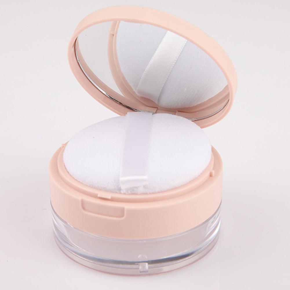 [Hàng mới về] Hộp phấn phủ q5j5 có gương và mút trang điểm tiện lợi cao cấp 20g