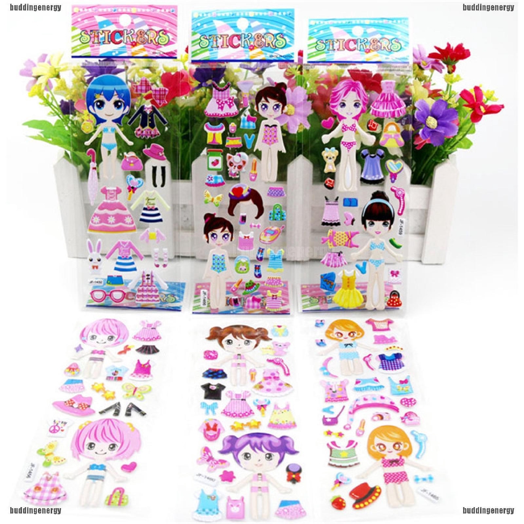 Set 5 Miếng Dán 3D Trang Trí Vui Nhộn