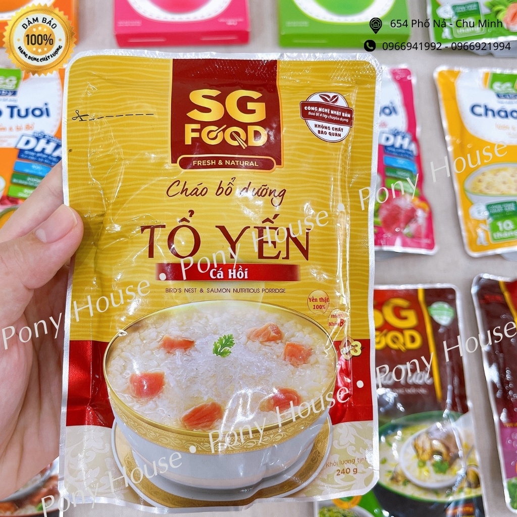 Cháo Tươi Sài Gòn Food - háo Tươi cho bé Trên 1 Tuổi An Toàn Đầy Đủ Dinh Dưỡng 270g date 2022