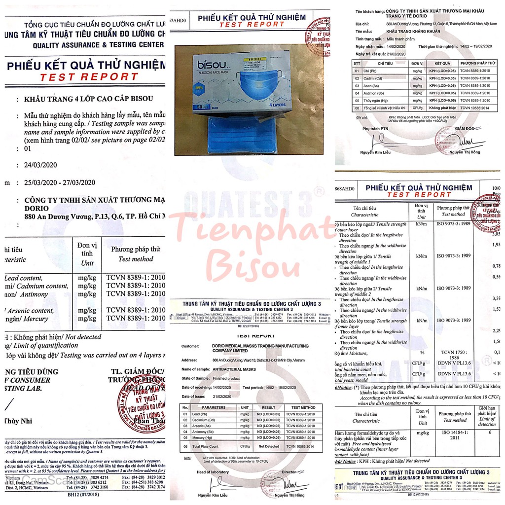 Khẩu trang y tế 4 lớp 1 hộp 50 cái - Khẩu trang em bé 1 hộp 10 cái