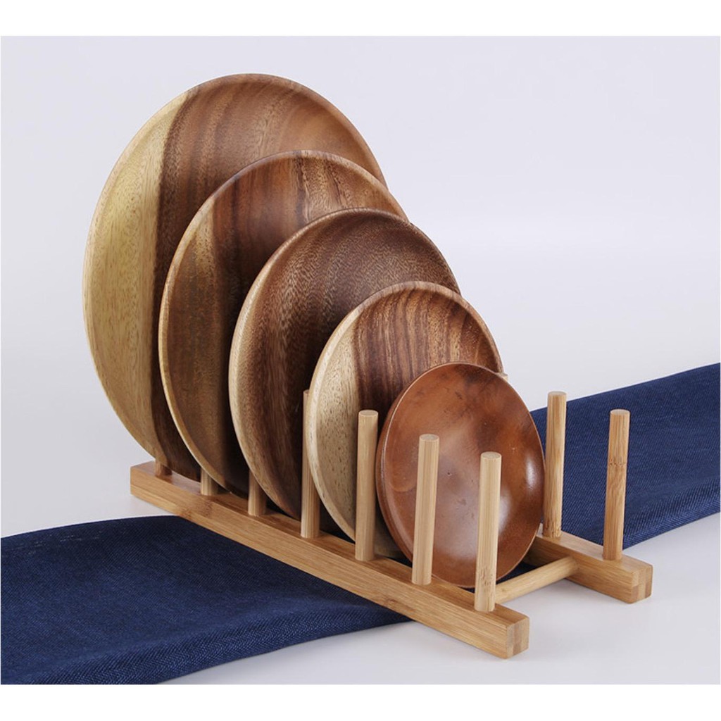 Bộ 2 giá đỡ gỗ 6Slot+3Slot  Kitchen Rack - AD