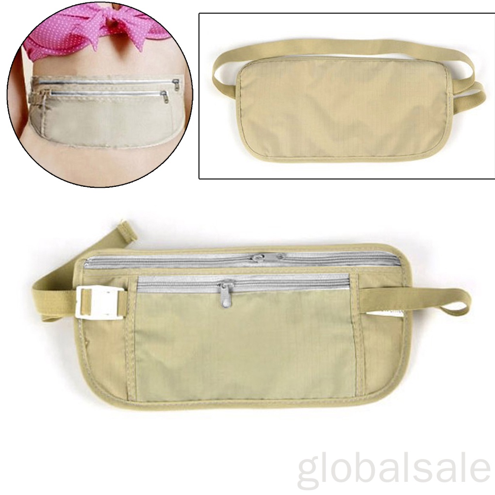 Túi đeo thắt lưng unisex bằng nylon dùng đi du lịch