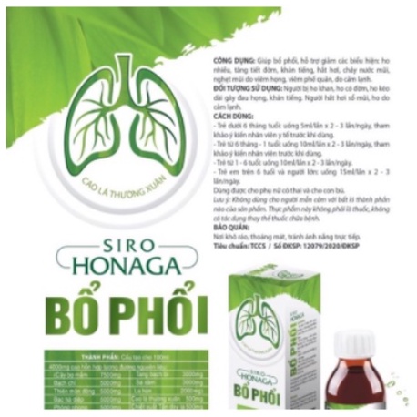 BỔ PHỔI HONAGA,tăng cường chức năng phổi hỗ trợ ngăn ngừa các vấn đề về đường hô hấp tăng sức đề kháng