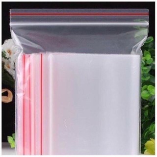 1KG💥 Túi Zip Viền Đỏ 💥 Zip chỉ đỏ 💥dùng để đựng thuốc, nước mắm, phụ kiện, thực phẩm