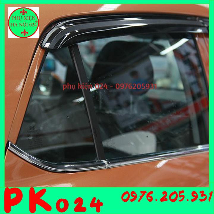 [Hyundai i10 Hatchback 2014-2021] Bộ Nẹp Viền Cong Kính, Chân Kính Inox Dành Cho Xe Ô Tô Hyundai i10 Hatchback 2014-2021