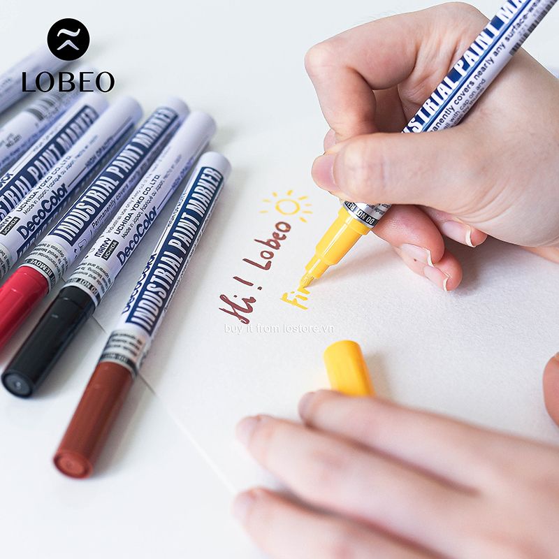 [Lỗ Store] Bút Sơn Marvy Industrial Paint Marker (Black-White-Silver)