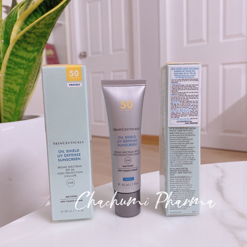 Kem chống nắng skinceuticals oil shield uv defense sun cream SPF 50 30ml