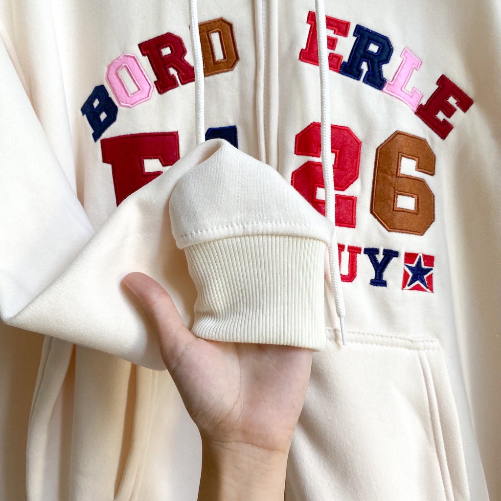 [sẵn]Áo khoác tay dài form rộng thêu F426 COMUY (ảnh thật tại shop) Tanazi Closet