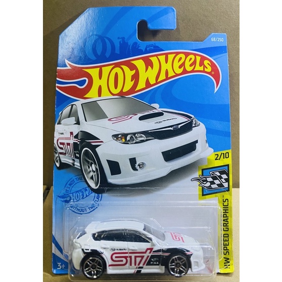 Hotwheels Xe mô hình Subaru Wrx Sti trắng