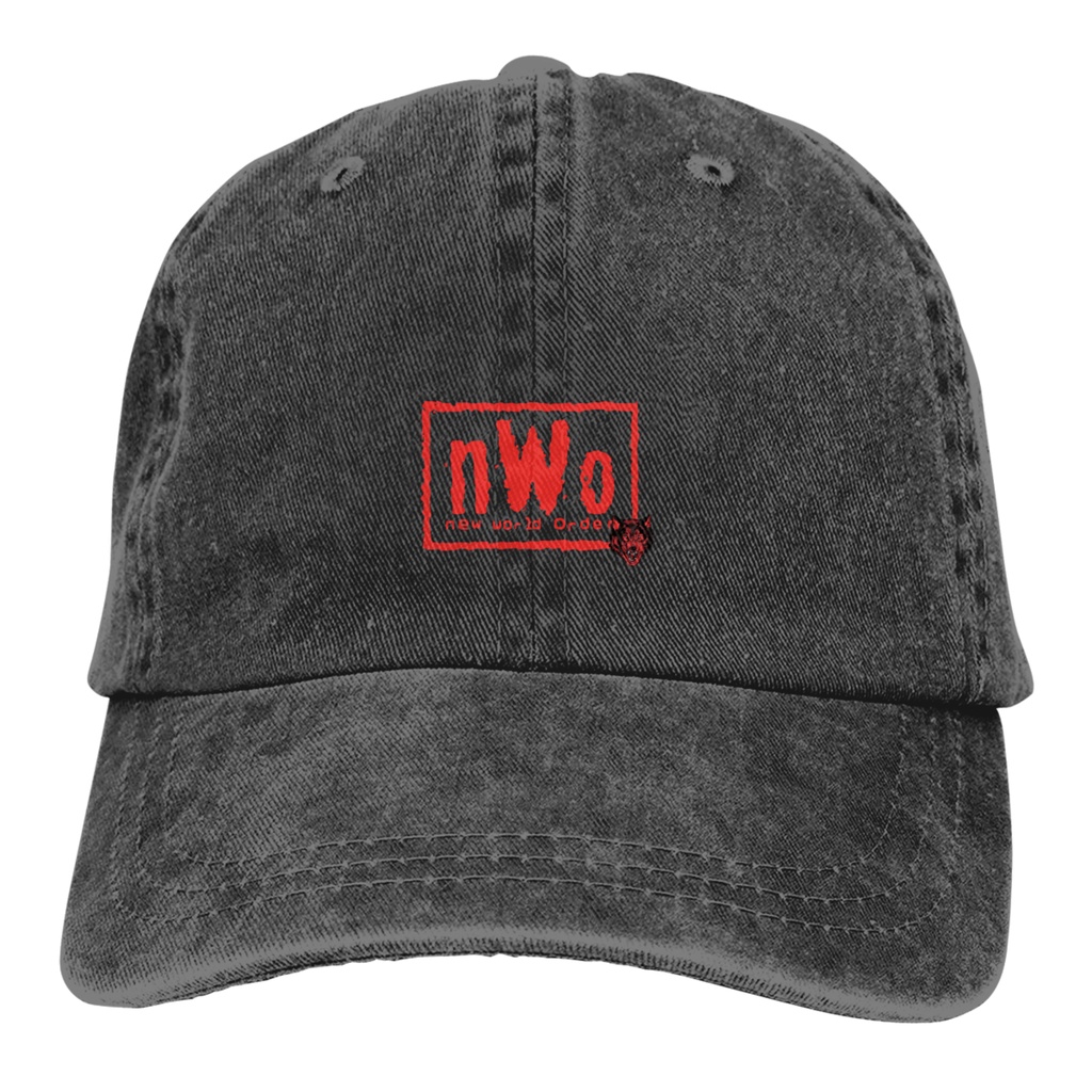 Mũ Lưỡi Trai Mềm Điều Chỉnh Được Hình Chó Sói Đỏ Nwo Wrestling Dễ Thương Thời Trang