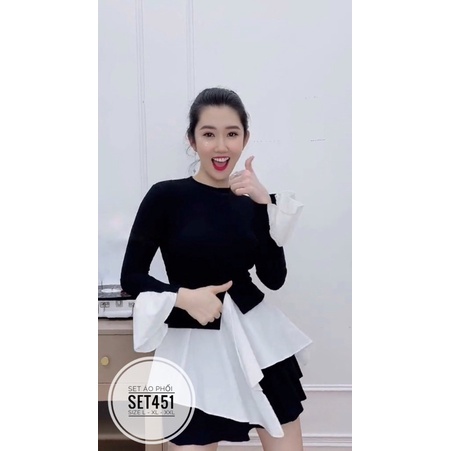 SET BỘ BIGSIZE ÁO THUN VẠT CHÉO KÈM QUẦN ĐÙI SANG CHẢNH