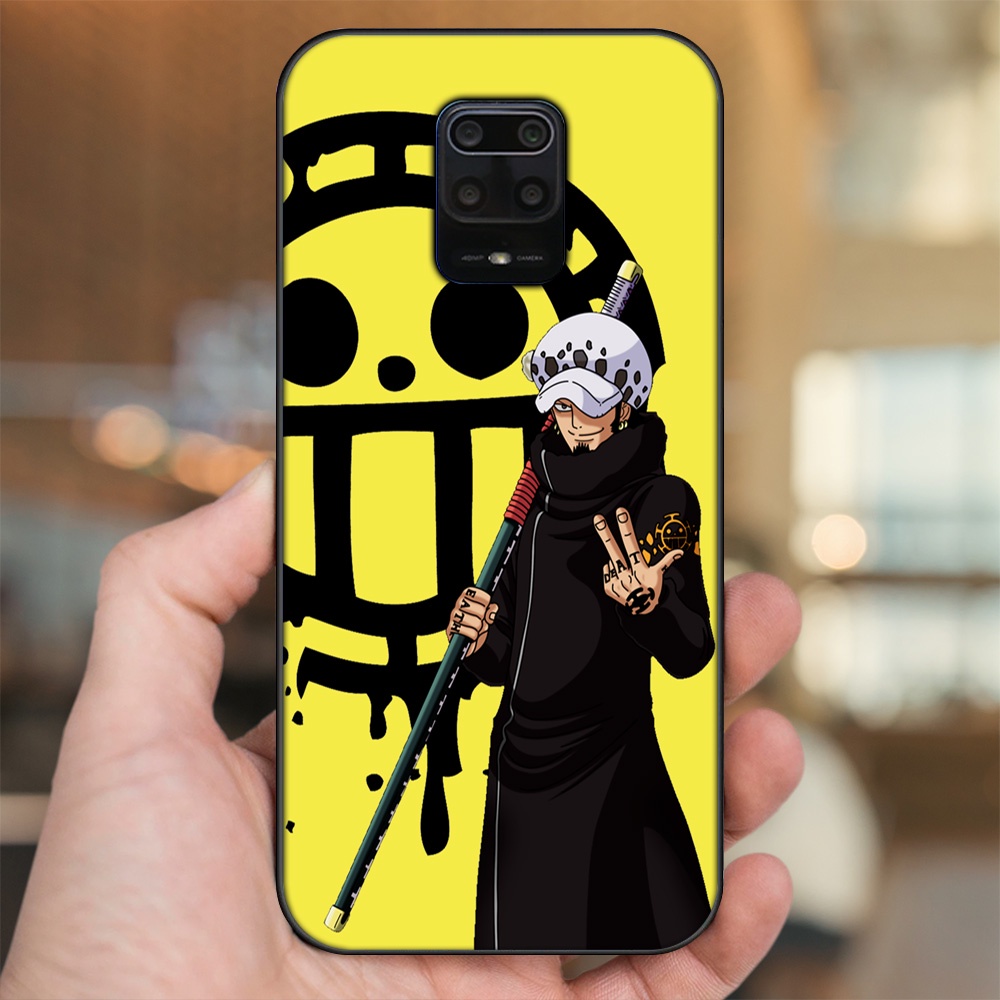 Ốp lưng Xiaomi Redmi Note 9s, Note 9 Pro viền đen in hình Law One Piece