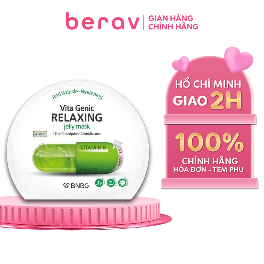 Mặt Nạ BNBG dưỡng da giúp thư giãn và phục hồi Vitamin B Vita Genic Relaxing Jelly Mask 30ml