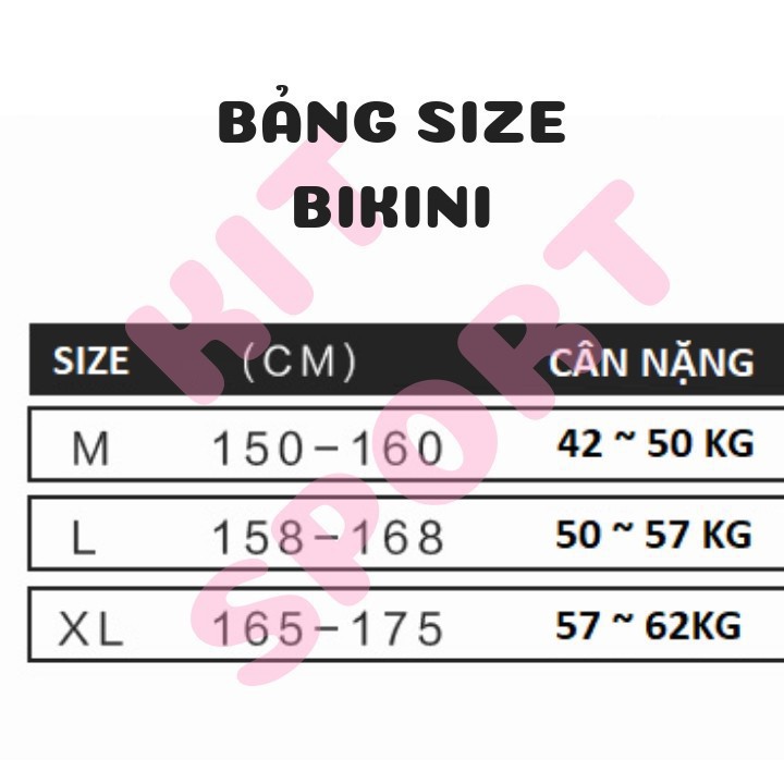 Bộ đồ bơi tắm biển nữ Bikini 3 mảnh kín đáo gợi cảm