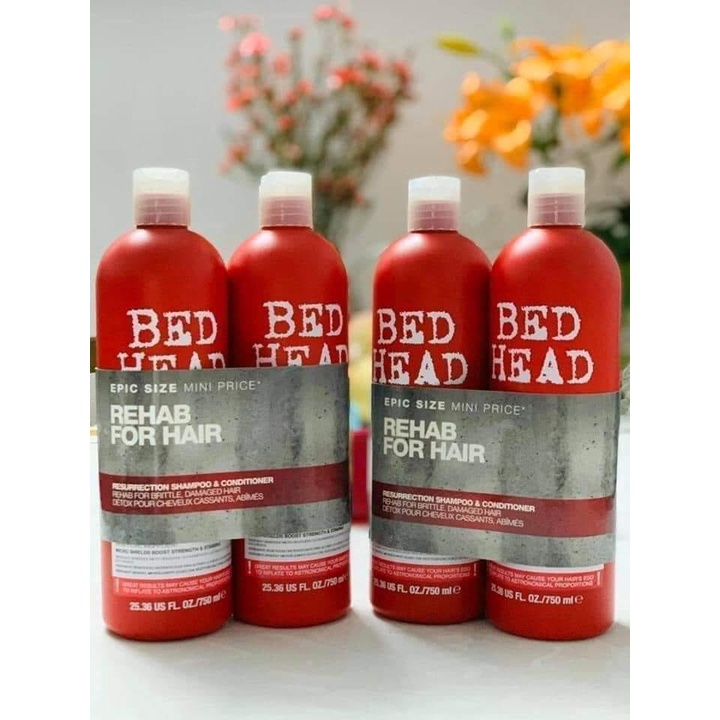 Cặp Dầu Gội Xả TIGI BED HEAD  - Phục Hồi Tóc Khô Xơ, Hư Tổn, Giảm Gãy Rụng - HANA SHOP