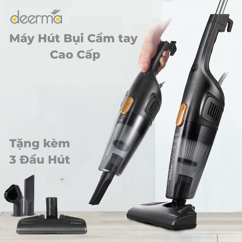 Máy hút bụi cầm tay gia đình đời mới chính hãng công suất 600W, bộ lọc HEPA mạnh mẽ