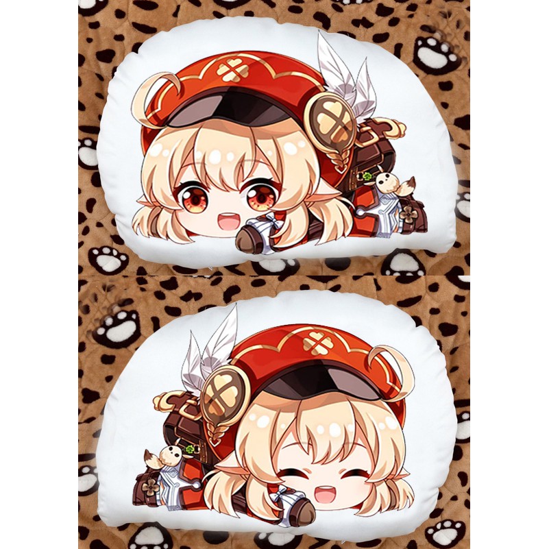Gối ôm gối ngủi in 2 mặt chibi anime game Klee genshin impact