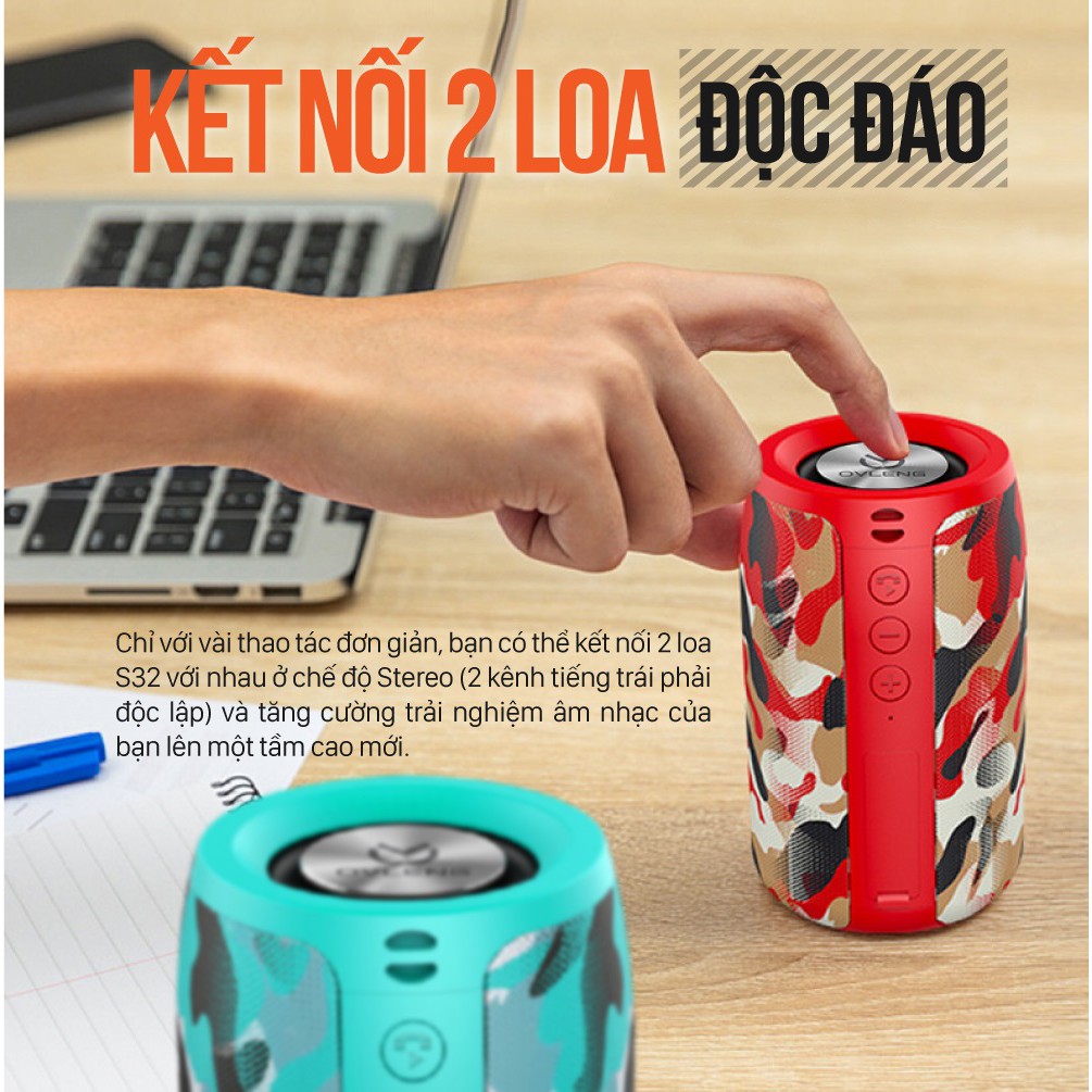 Loa bluetooth nghe nhạc không dây chống thấm nước ZEALOT S32