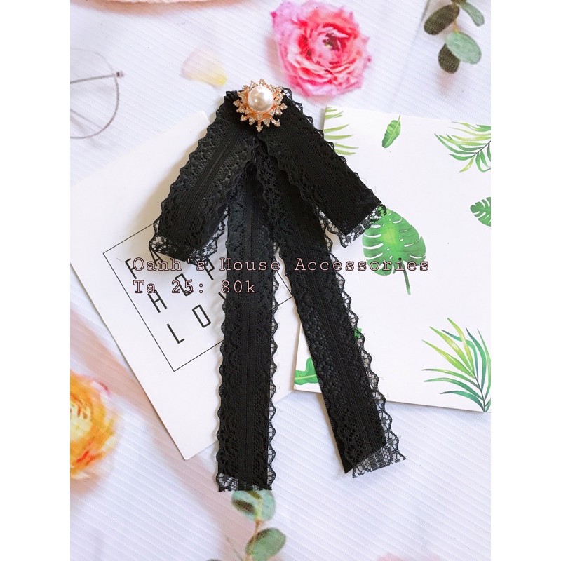 Tag áo lụa satin phối ren đính đá cao cấp