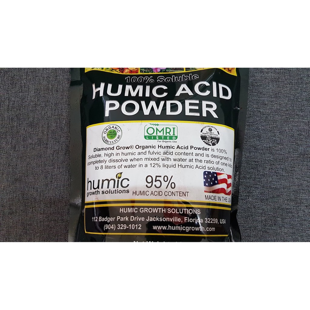 Phân bón Humic Acid Powder 95% Nhập Khẩu Mỹ Túi 1kg