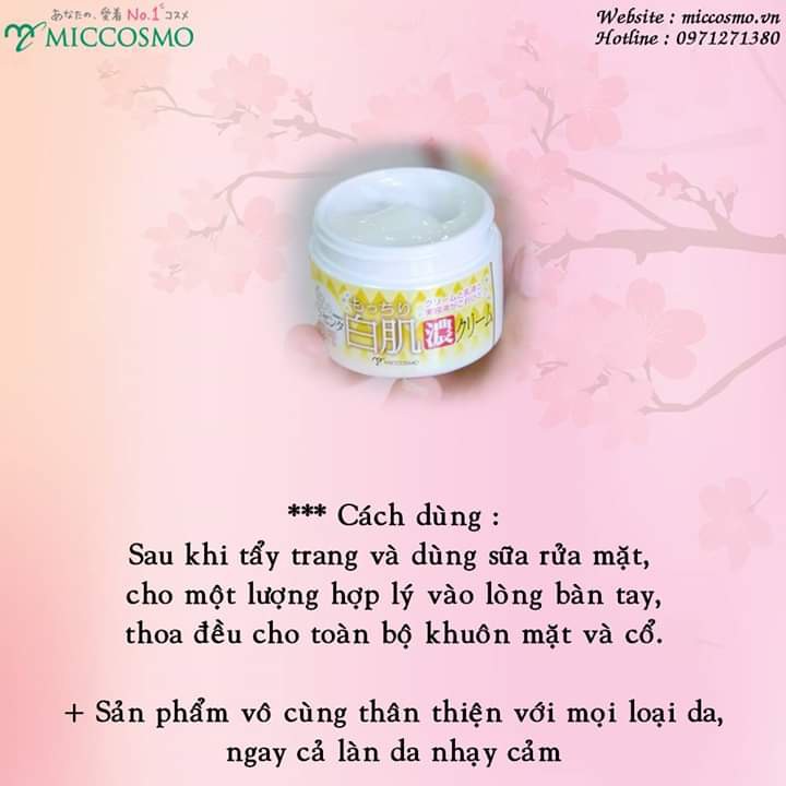 KEM DƯỠNG TRẮNG DA ĐẬM ĐẶC TINH CHẤT NHAU THAI VÀ COLLAGEN 60G – MICCOSMO WHITE LABEL PLACENTA GOLD