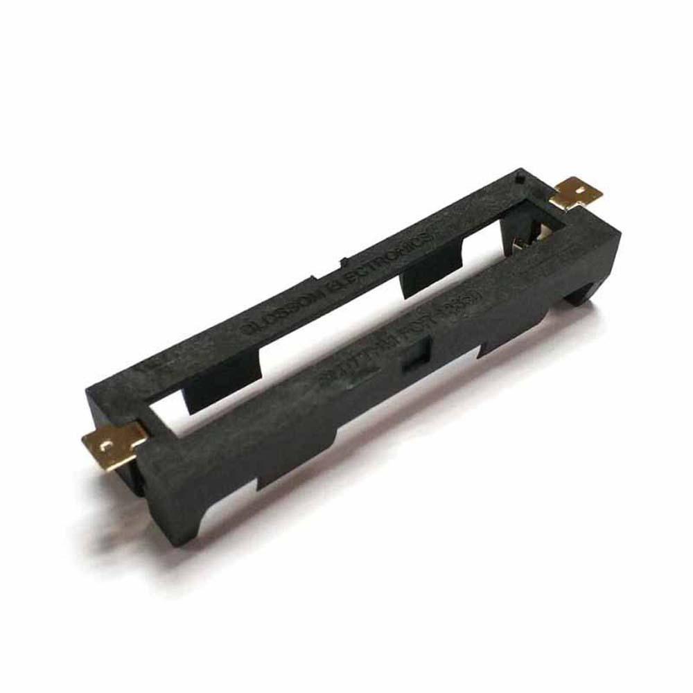 JARRED Hộp Đựng Pin 18650 1 2 Ô Màu Đen Kèm Hộp Đựng Bằng Đồng