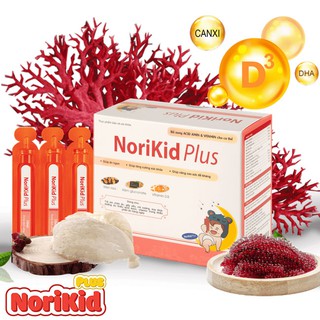 NORIKID PLUS – Giải Pháp Hỗ Trợ Cải Thiện Biếng Ăn, Táo Bón, Tăng Sức Đề Kháng ở Trẻ 06 Tháng – 12 Tuổi (Hộp 20 Ống)