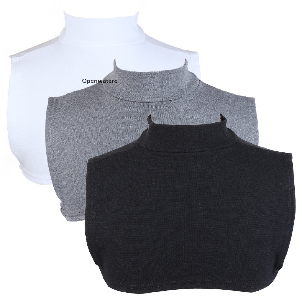 Set 3 cổ áo giả nửa thiết kế cổ lọ có thể tháo rời cho unisex