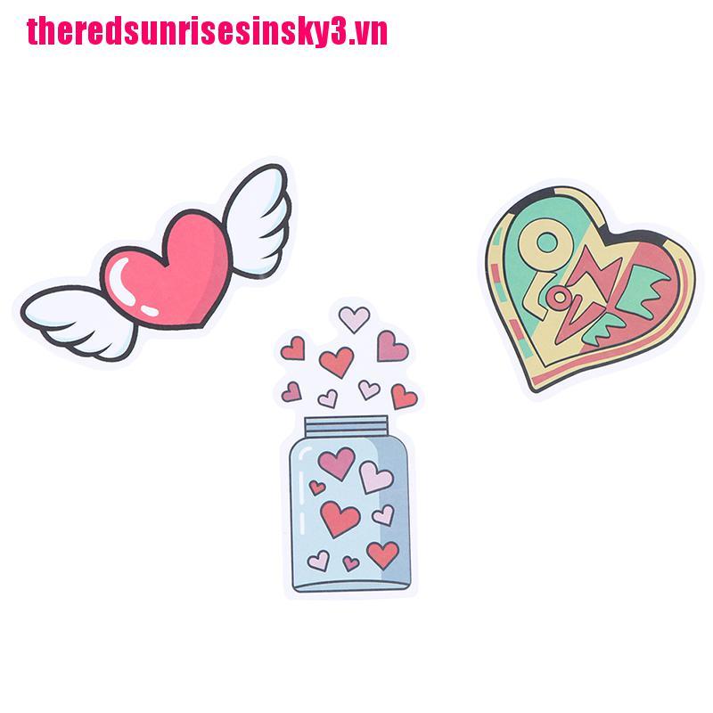 Bộ 50 Miếng Dán Chữ Love Trang Trí Laptop