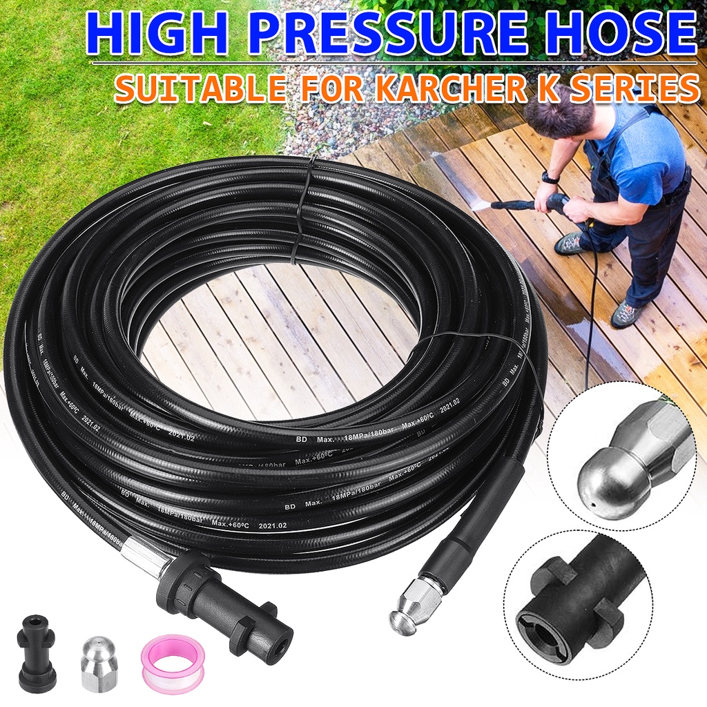 Mới 6 / 20m Dây Vệ Sinh Đường Ống Dẫn Nước Máy Giặt Karcher K-series