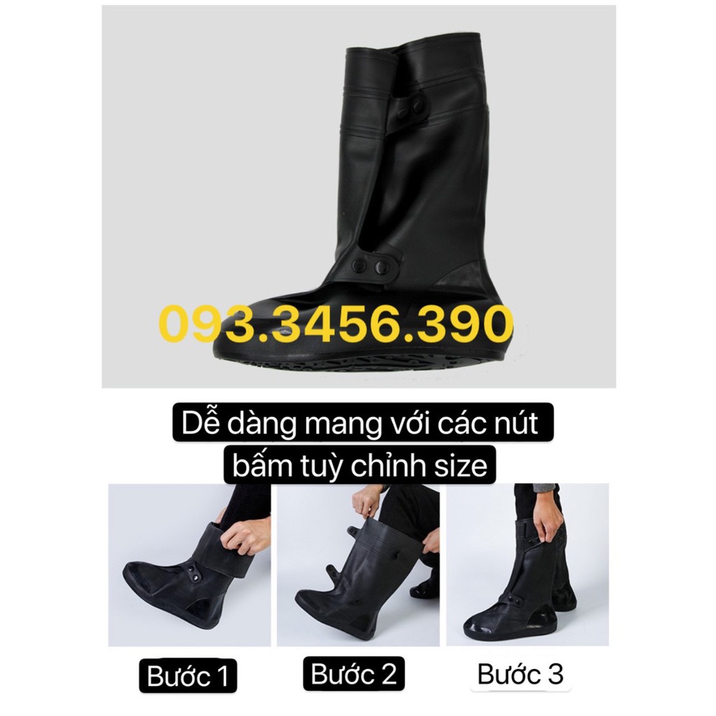 Giày Cao Su Chống Thấm Nước - Chống Trượt Đi Mưa