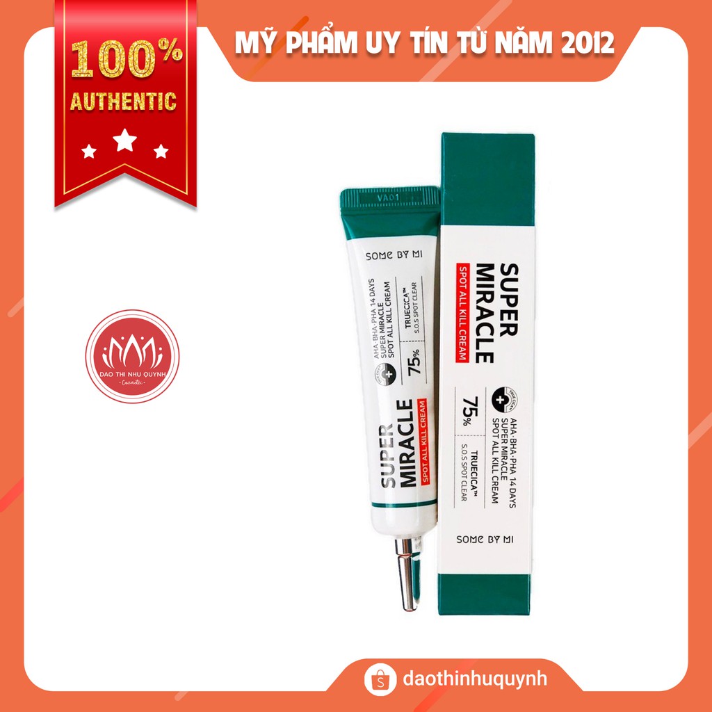 Kem ngăn ngừa Mụn Trong 14 Ngày Some By Mi AHA-BHA-PHA 14 DAYS SUPER MIRACLE SPOT ALL KILL CREAM 30ml