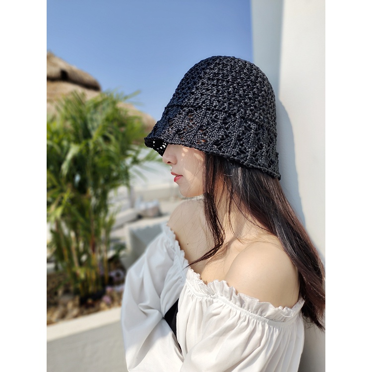 Mũ Cói Rộng Vành Thời Trang Biển Cho Nữ