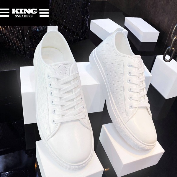 Giày sneaker nam thể thao màu trắng đẹp cổ cao cho học sinh đi học mã TGT-01