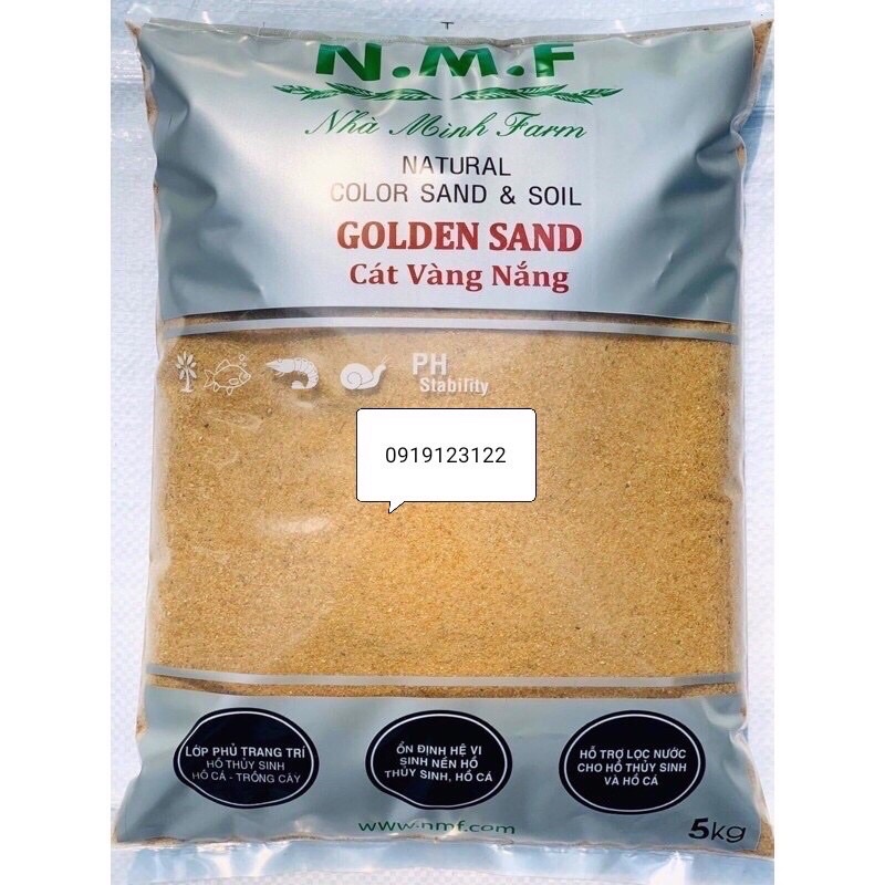 cát vàng nắng, sỏi vàng nắng bao 5kg