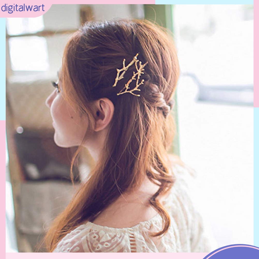 1 Kẹp Tóc Hình Sừng Hươu Phong Cách Vintage Dành Cho Nữ