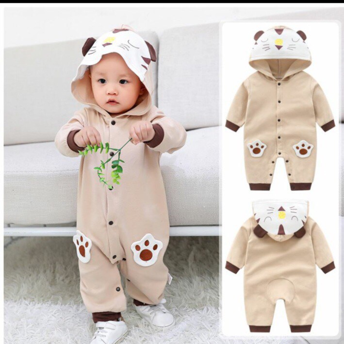 Body Thú Ngộ Nghĩnh Dễ Thương Cộc Tay Cho Bé Trai Bé Gái Vải Cotton Mềm Mịn, Co Giãn 4 Chiều Cho Bé 3-12kg