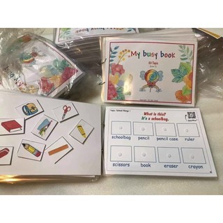 Học liệu bóc dán my busy book