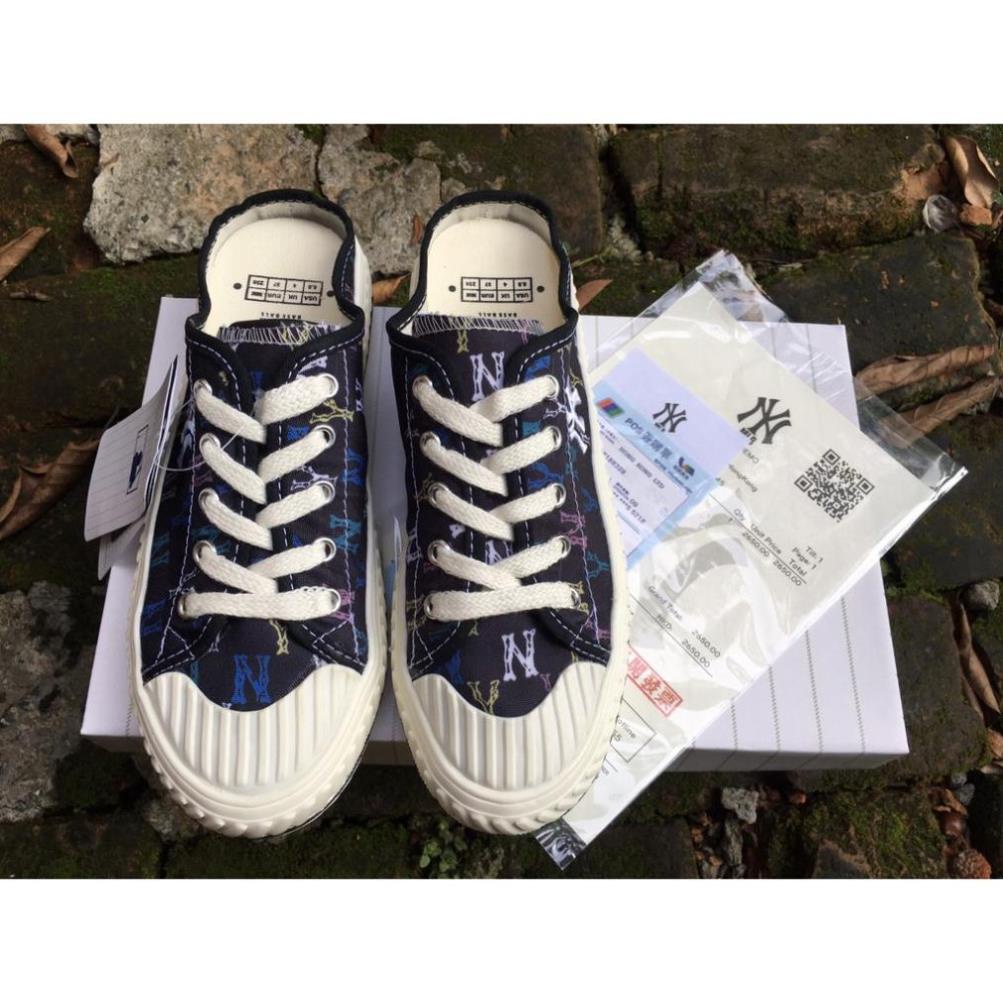 [FLASH SALE ][FULL BOX + BILL]Sục 𝐌𝐋𝐁 NY đen họa tiết, giày đạp gót hottrend 2021 | BigBuy360 - bigbuy360.vn