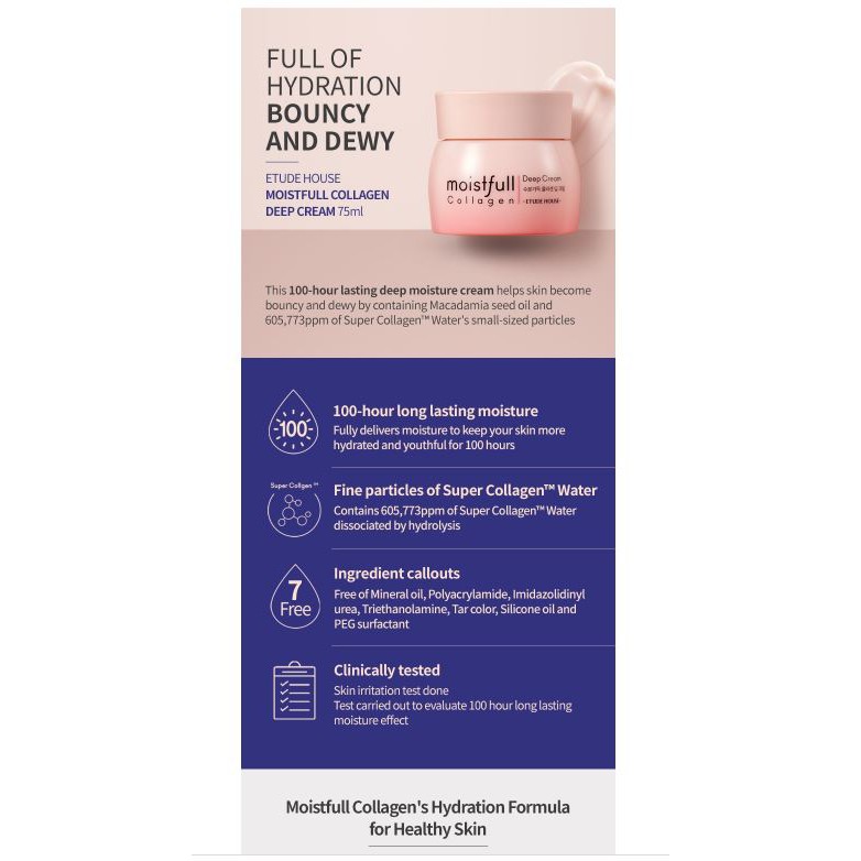 Kem collagen Dưỡng Ẩm Sâu etude house