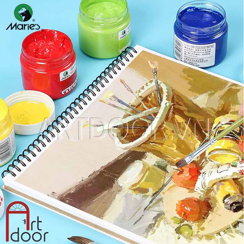 [ARTDOOR] Màu vẽ Gouache MARIES dạng Hũ lẻ (100ml)