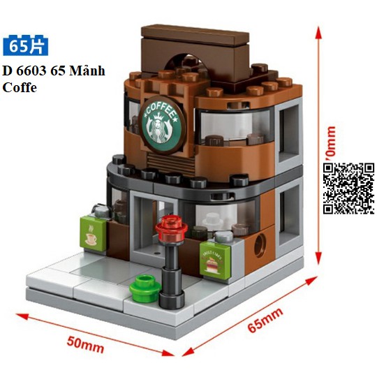 1203 Mô hình Lego lắp rắp nhà, cửa hàng, sân khấu Nhiều hình dáng