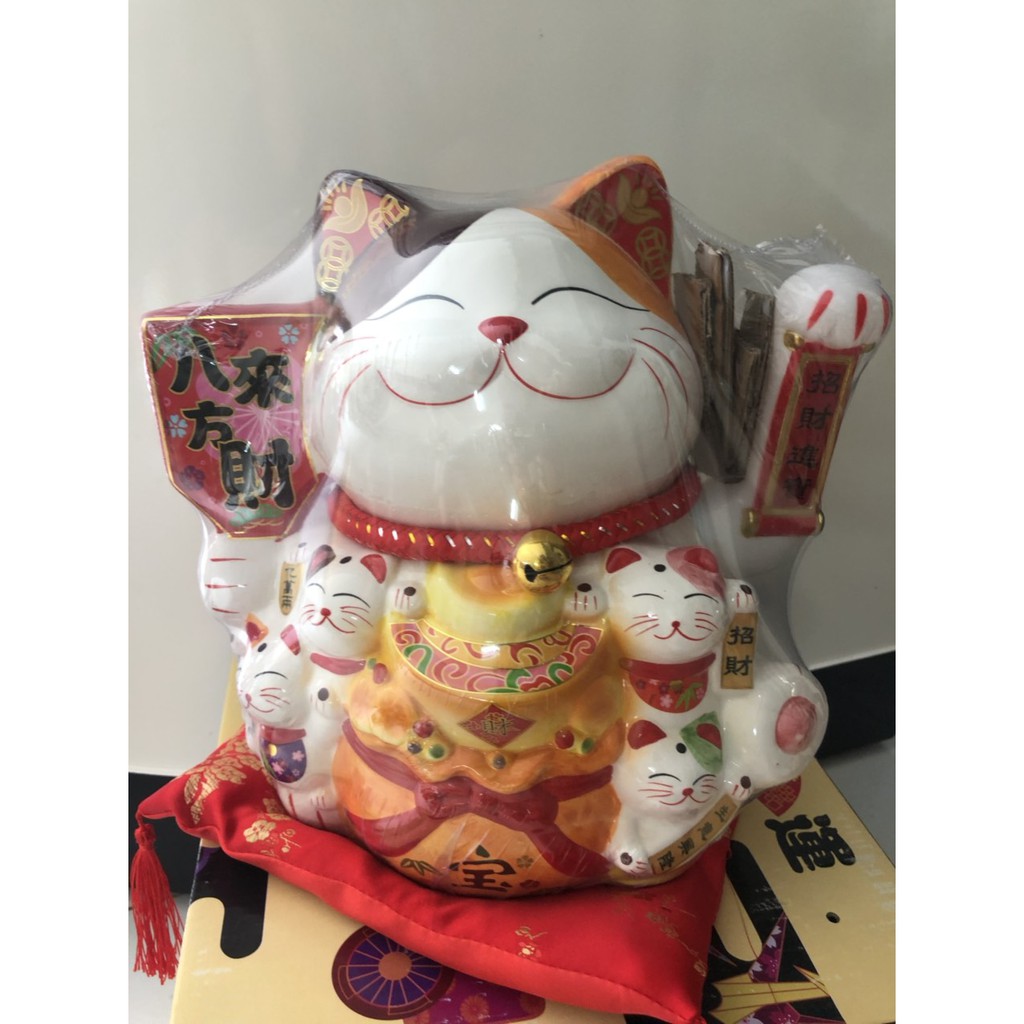 mèo vẫy thần tài - Mèo đại phúc đại cát cao 30cm