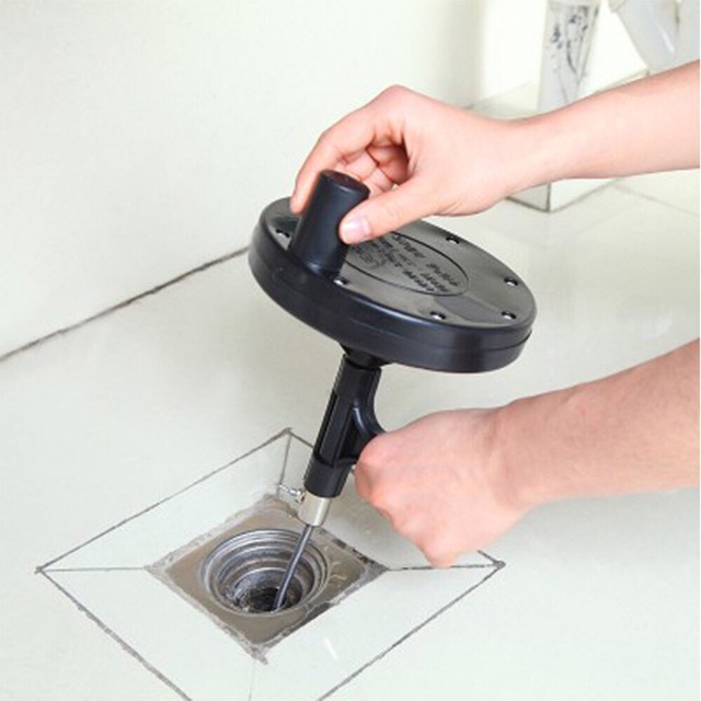 Dụng cụ thông cống lò xo -Máy thông tắc bồn cầu lavabo cực nhanh