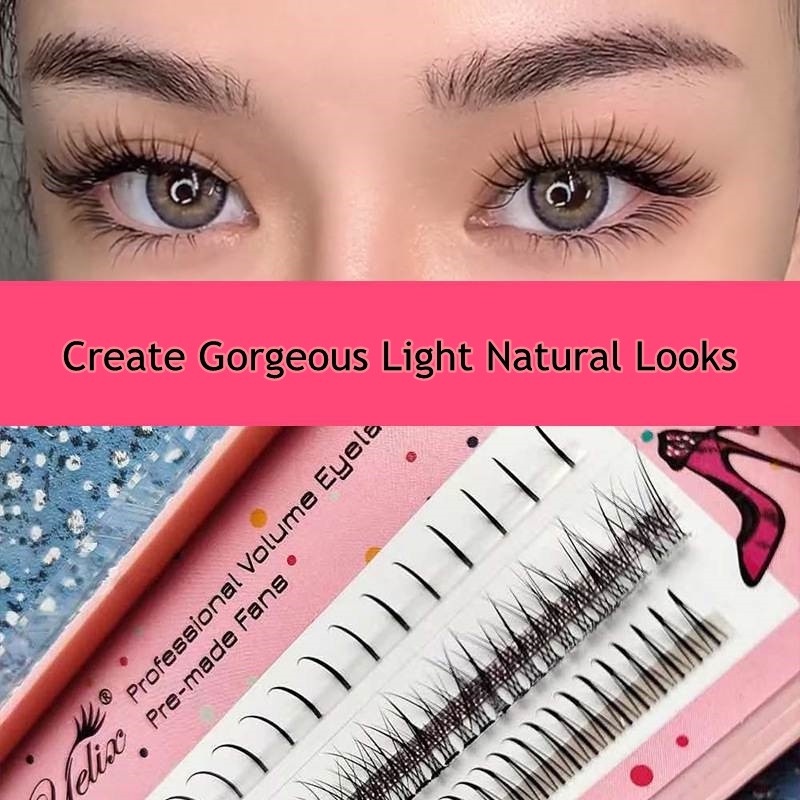 1 Hộp Lông Mi Giả Hình Chữ A 8/9/10/11/12mm Tự Nhiên Làm Đẹp Cho Nữ