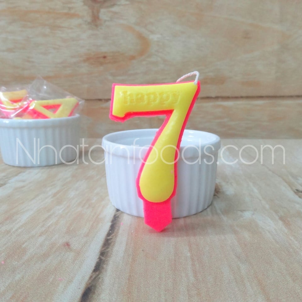 Nến số sinh nhật (số 0 đến số 9) - 1 hộp 20 cái