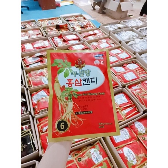 KẸO SÂM KHÔNG ĐƯỜNG 200GR CỦA HÀN QUỐC ĐẶC BIỆT [ Hàng Mới Về ]