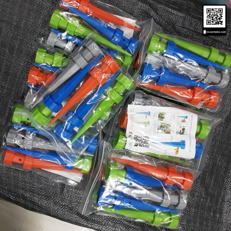 100 Dụng cụ đầu tưới nhỏ giọt tự động gắn miệng chai, điều chỉnh linh hoạt