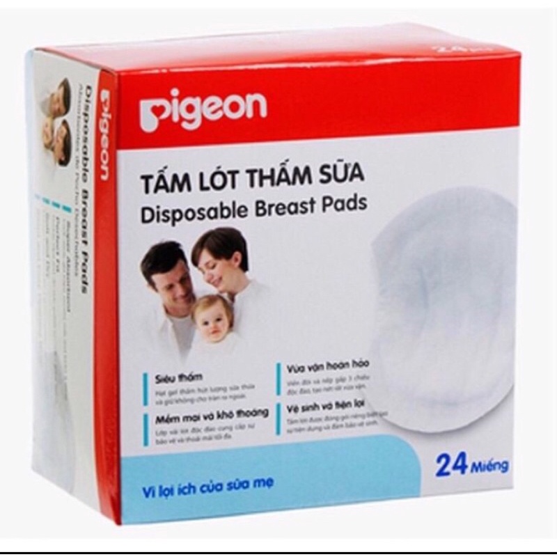 Tấm lót thấm sữa siêu mềm cho mẹ (hộp 24 miếng)